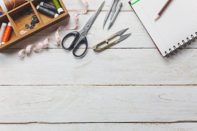 Workshop materials on table