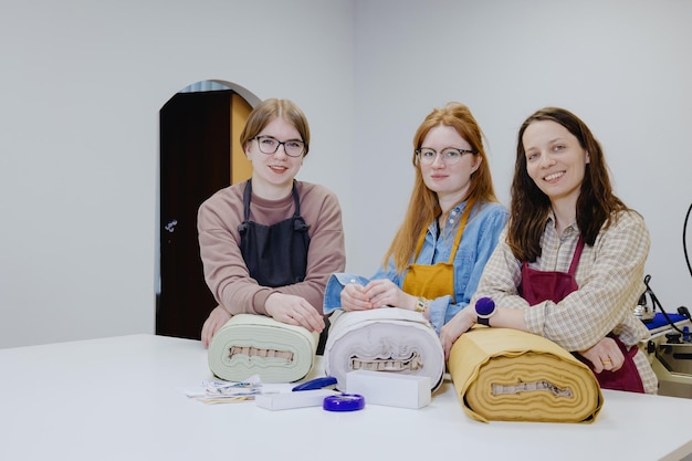 Embroidery workshop group